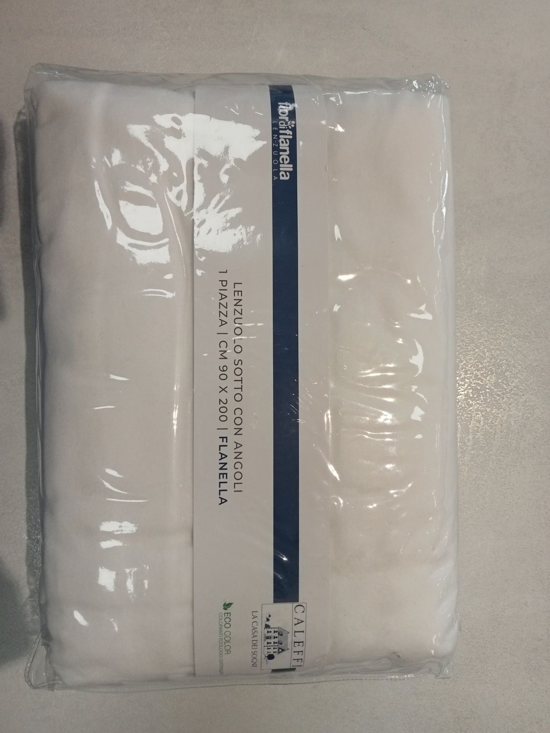 Lenzuolo flanella 1 piazza angoli Caleffi 20120