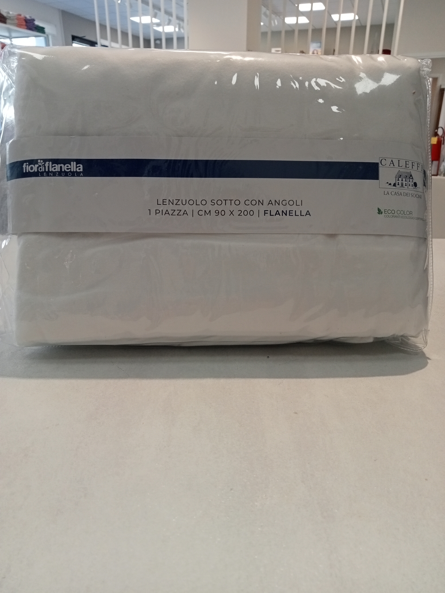 Lenzuolo flanella 1 piazza angoli Caleffi 20120