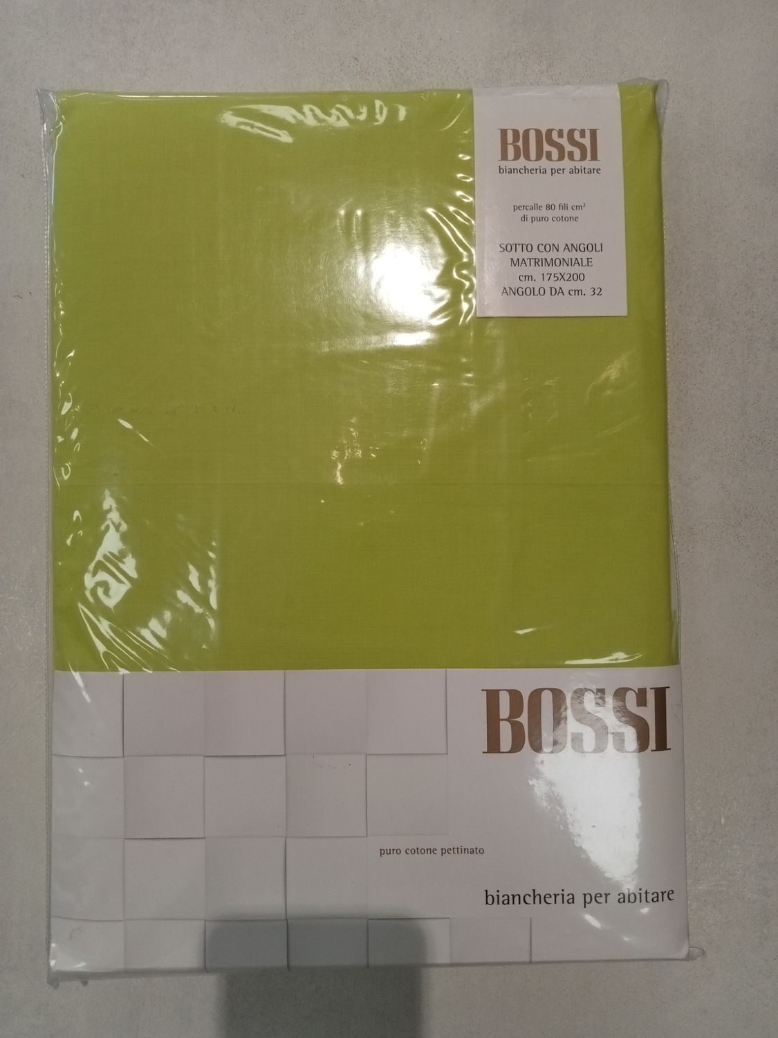 Lenzuolo con angoli matrimoniale Bossi var. 179 lime CB1192356 Lenzuolo con angoli matrimoniale Bossi var. 179 lime CB1192356