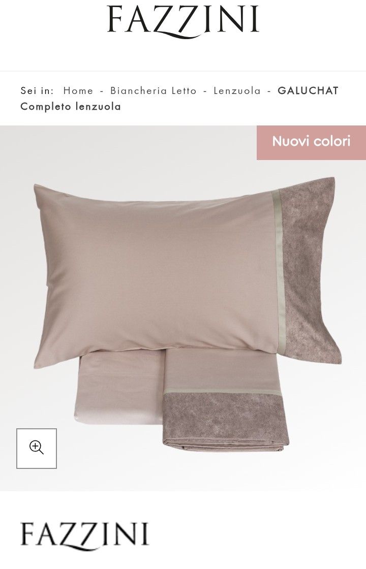 Completo lenzuola matrimoniale Galuchat var. 240 rosa boho Fazzini  385/26