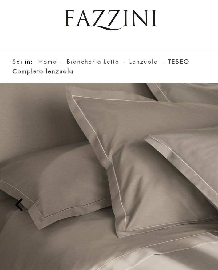 Completo lenzuola matrimoniale Teseo var. 73 sasso Fazzini  1129/25