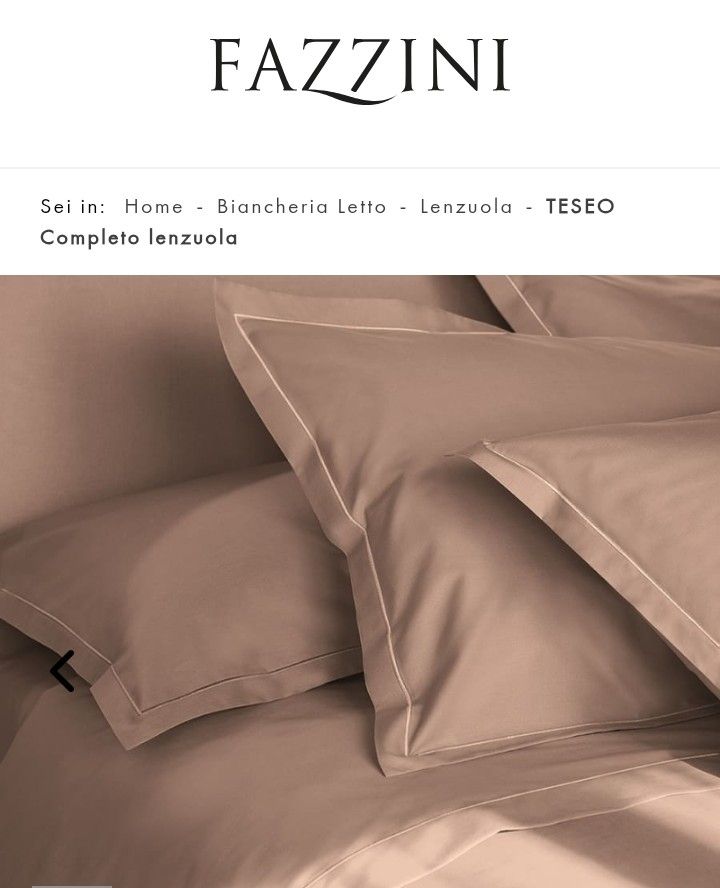 Completo lenzuola matrimoniale Teseo var. 240 rosa boho Fazzini  435/26
