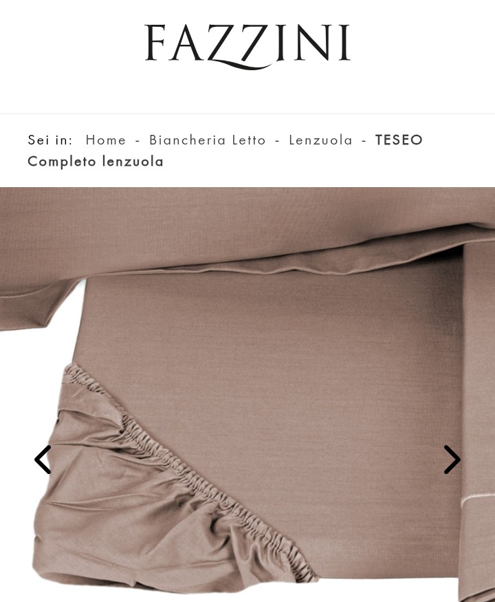 Completo lenzuola matrimoniale Teseo var. 240 rosa boho Fazzini  435/26