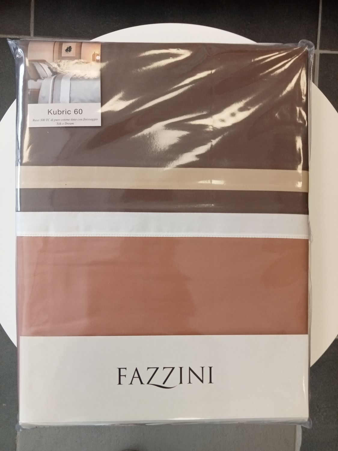 Completo lenzuola 2 piazze raso Kubric 60 var. 6   935/26