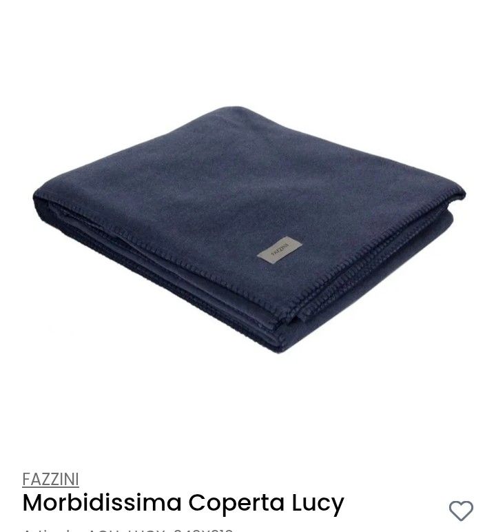 Coperta pile Lucy 200*210 var. 2 blu Fazzini