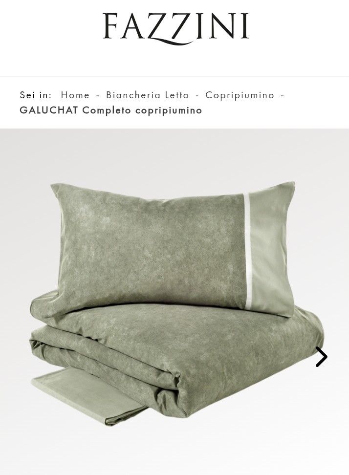 Completo copripiumino matrimoniale Galuchat var. 3 verde Fazzini  374/26
