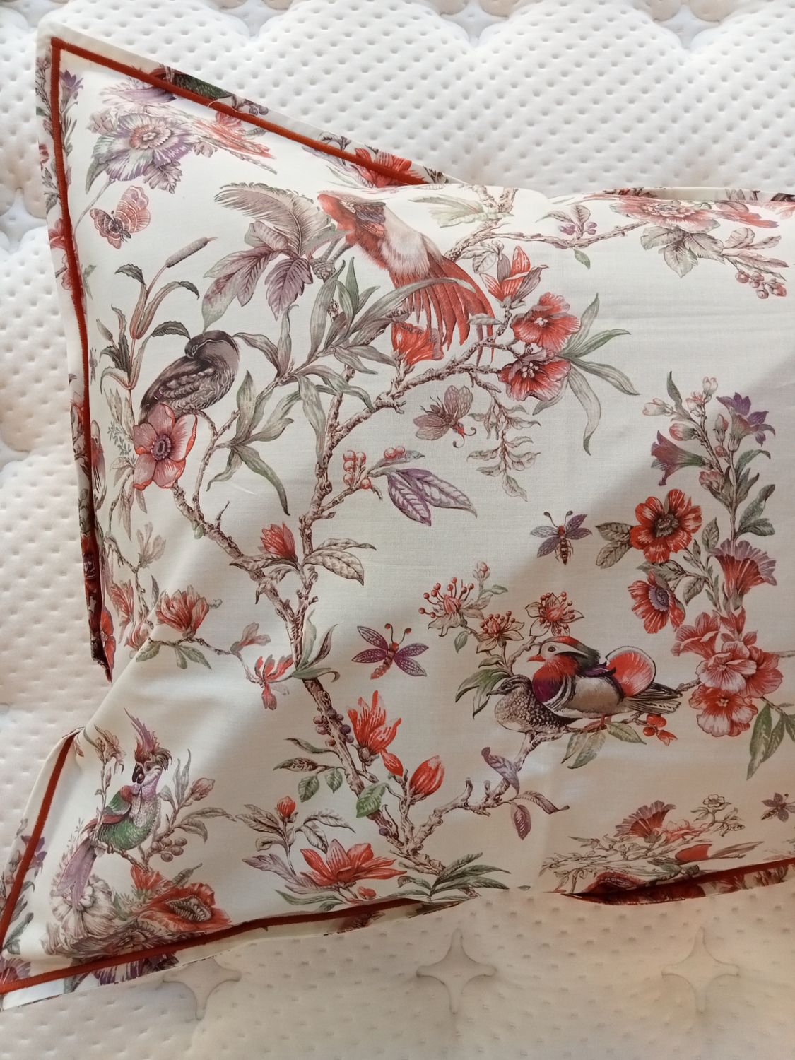 Completo lenzuola matrimoniale Birds Garden var. 1 sasso/Cooper Fazzini 1054/26