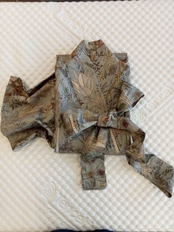 Vestaglia/yukata raso misura L/XL var. 3 verde Fazzini  1082/26