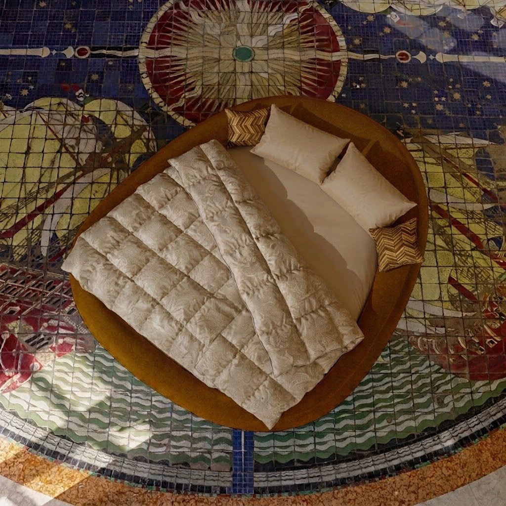 Piumone d'oca matrimoniale Bellapiuma Daunen Step art. 46524 tessuto 15002A/intima 7048