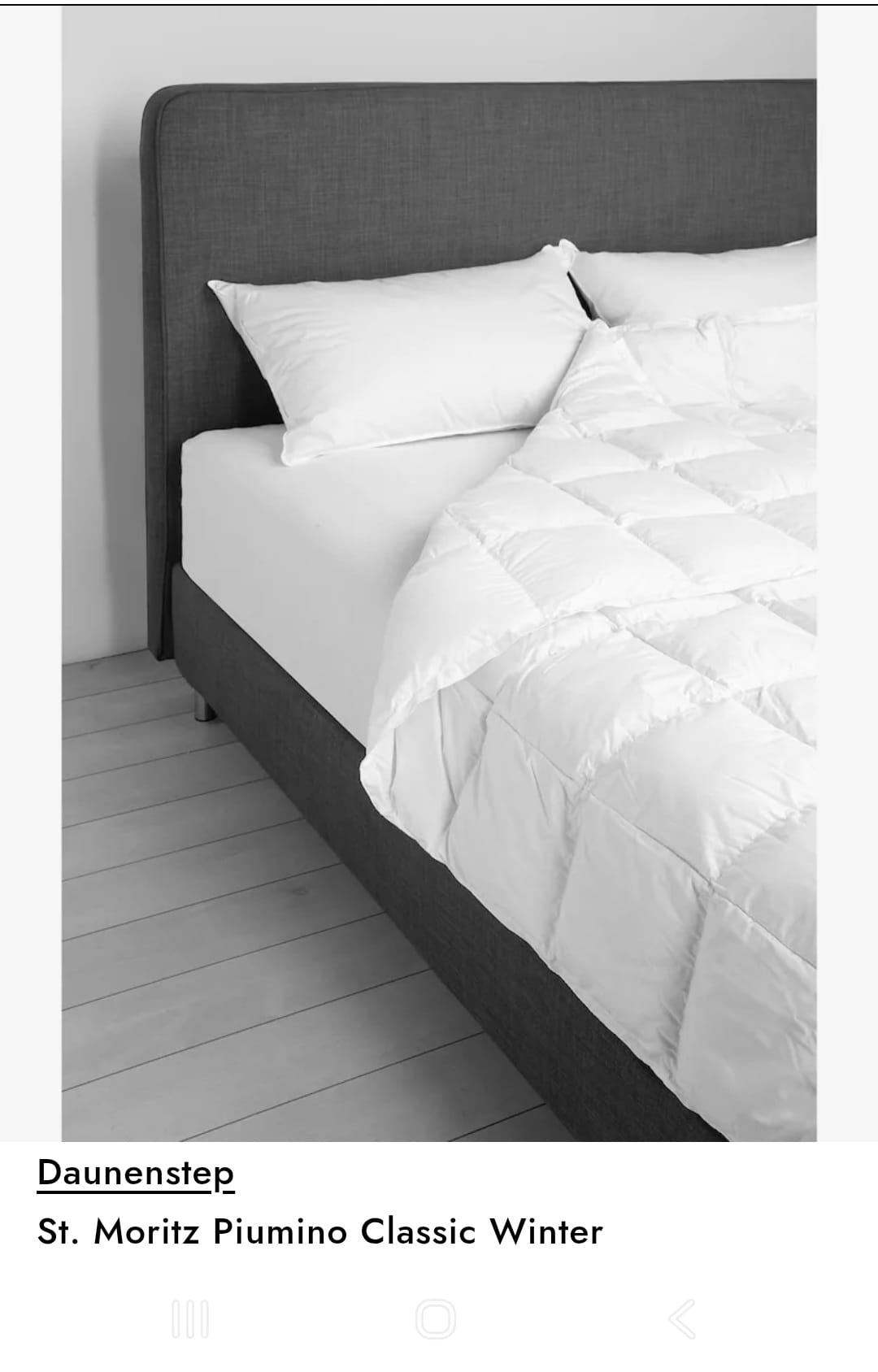 Piumino oca 1,5 piazze St. Moritz Classic Winter Daunen Step art. 40832