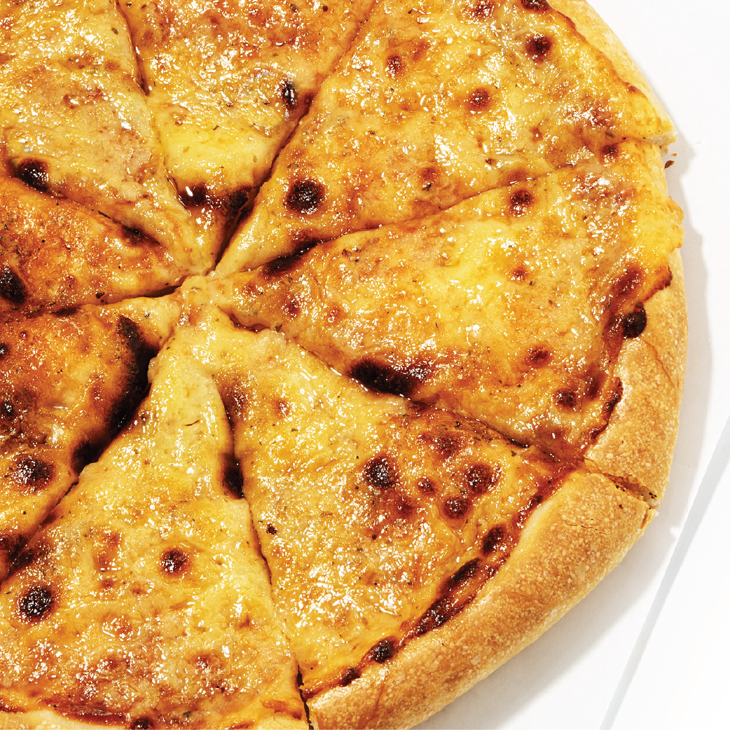 CHEESY GARLIC PIZZA