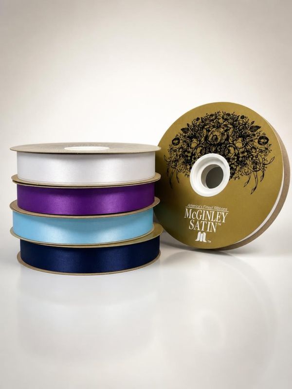Satin Lustre/Acetate #5 - 7/8" - 100 yards