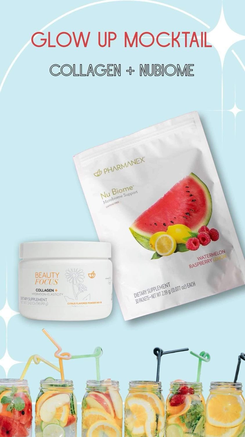 Collagen + NuBiome “mocktail”