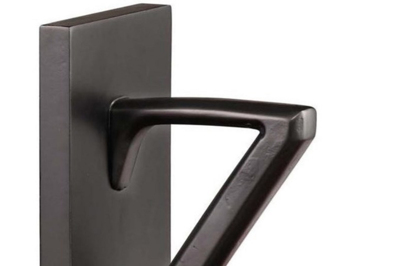 A-Z Bookend Pair, Black Finish