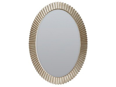 Perrett Round Mirror, Silver