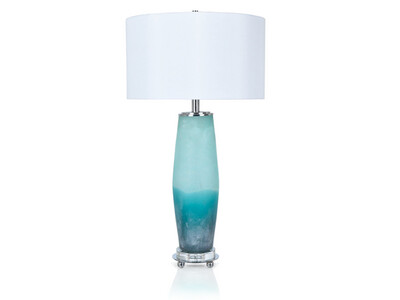 Seaside Table Lamp, Blue & White