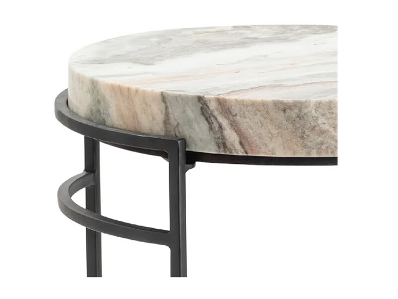 HV Marble Round Side Table