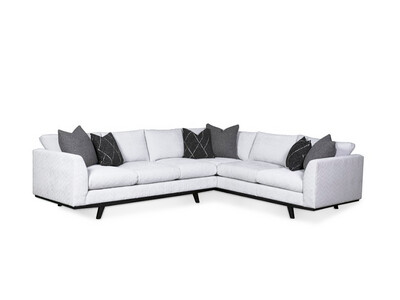 Bexley Sectional, Sand Right Arm, Cream