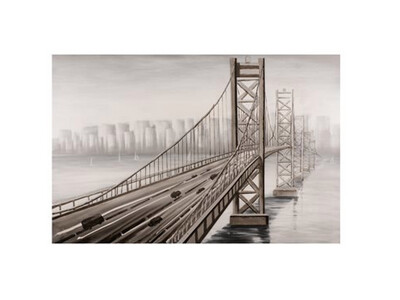 59"x 39.3" | "Overpass" GC Painting, Gallery Wrapped Canvas