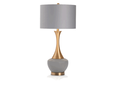 Gold Ceramic CC Bailey 
Table Lamp