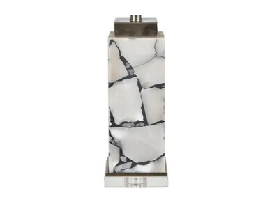 White Alabaster Crystal Table Lamp