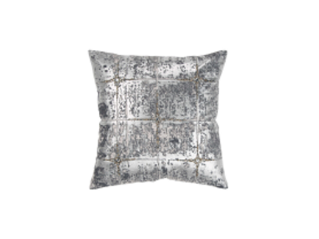 20&quot; x 20&quot; | Pillow Cover, Grey, Metallic
