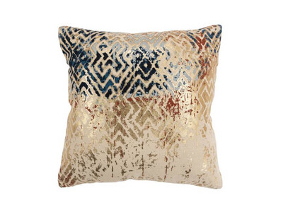 20&quot; x 20&quot; | Pillow Cover, Neutral, Metallic, Blue, Multi Colour