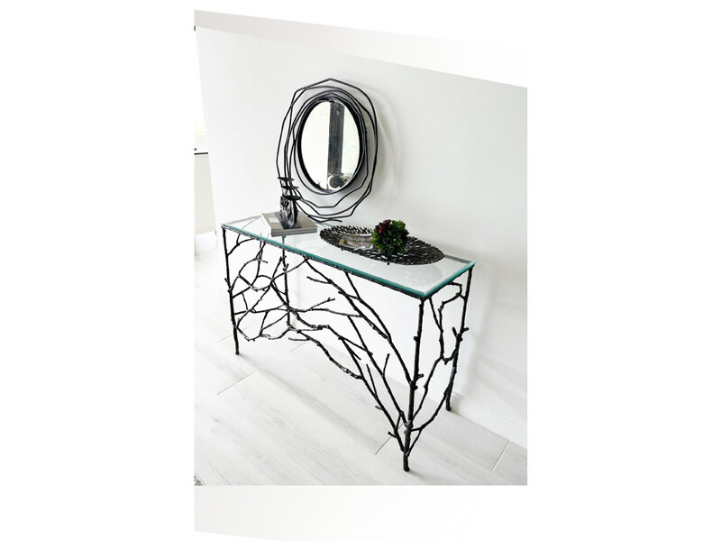 Twigs Cast Metal Console Table