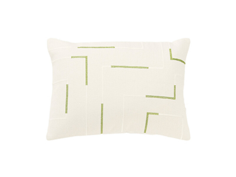 ​8&quot; x 12&quot; | Pillow Cover Green &amp; White