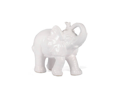 Trumpeting Elephant, Accent, White