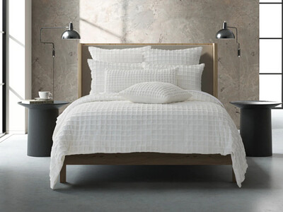Cam Duvet Cover Set, Queen/King, White