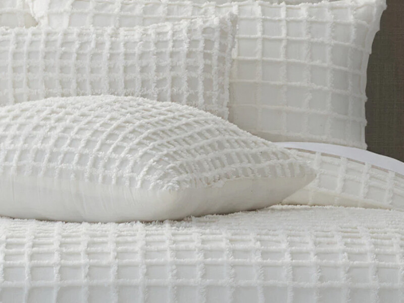 Cam Duvet Cover Set, Queen/King, White