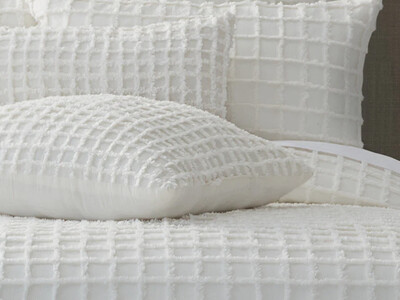 Cam Duvet Cover Set, Queen/King, White