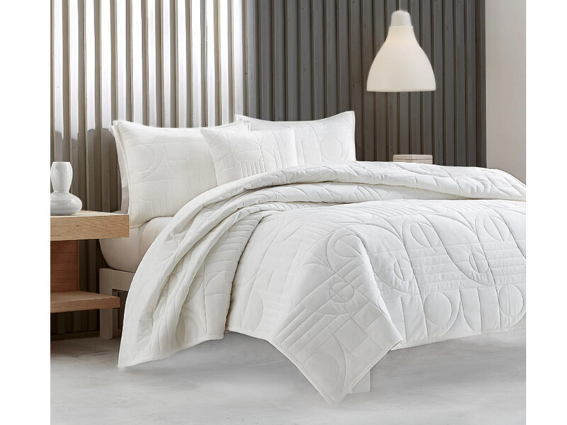 Bry Coverlet Set, Queen/King, White