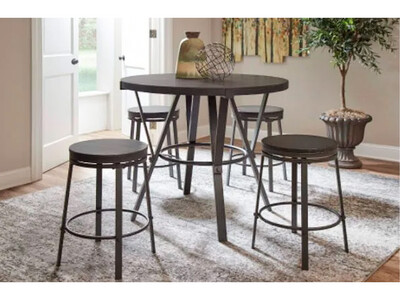 5 pc Industrial Pub Dining  Set