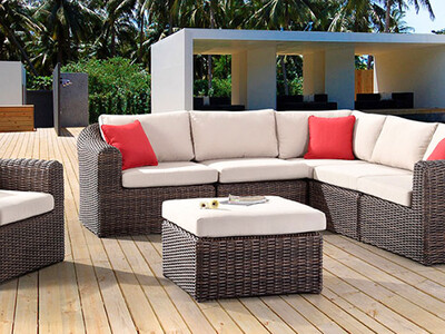 3 Pc, Chic Cushions Patio Set, Beige
