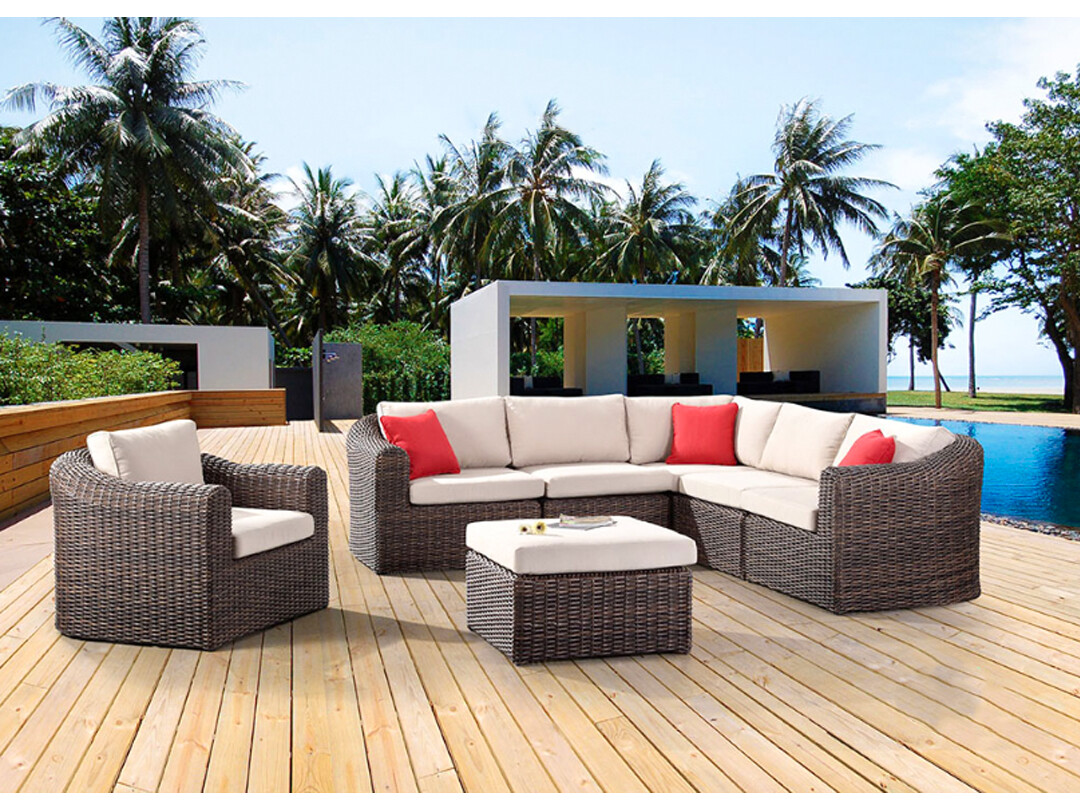 3 Pc, Chic Cushions Patio Set, Beige
