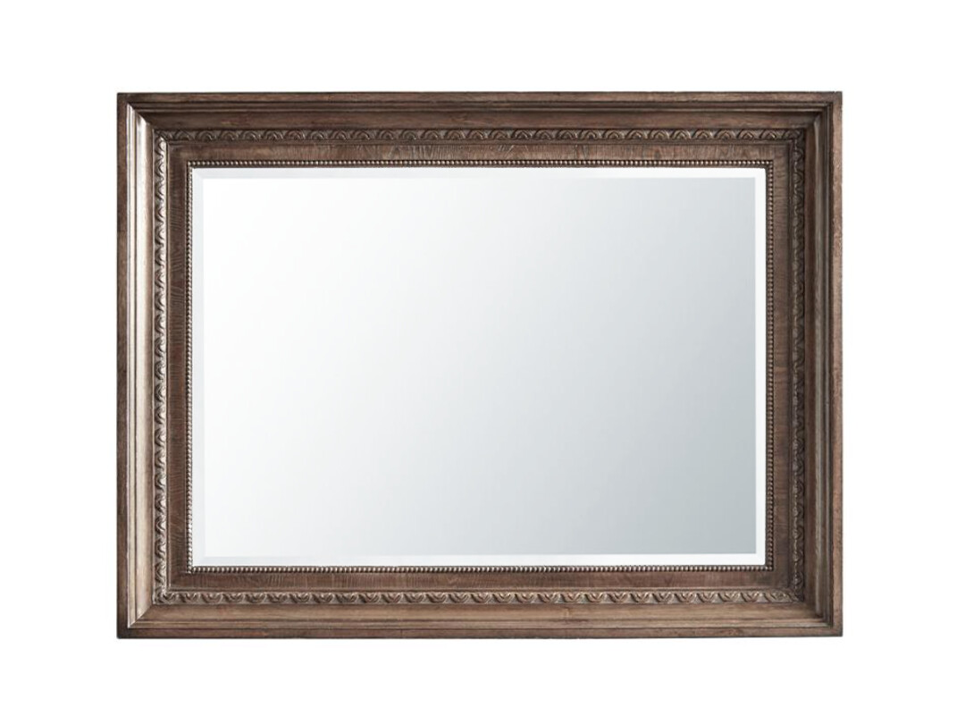 Vintage Wood Rectangular Framed Mirror