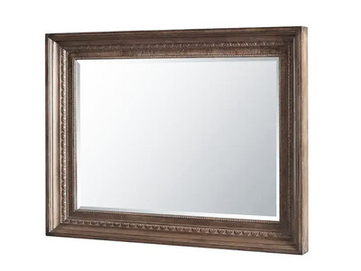 Vintage Wood Rectangular Framed Mirror