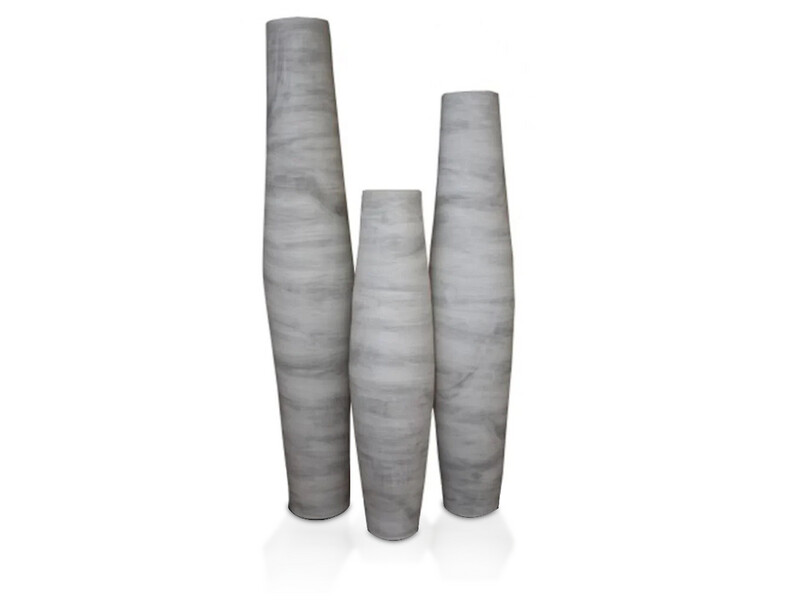 Drako Large Floor Jars, Grey