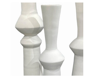 Turin Large Floor Jars, White