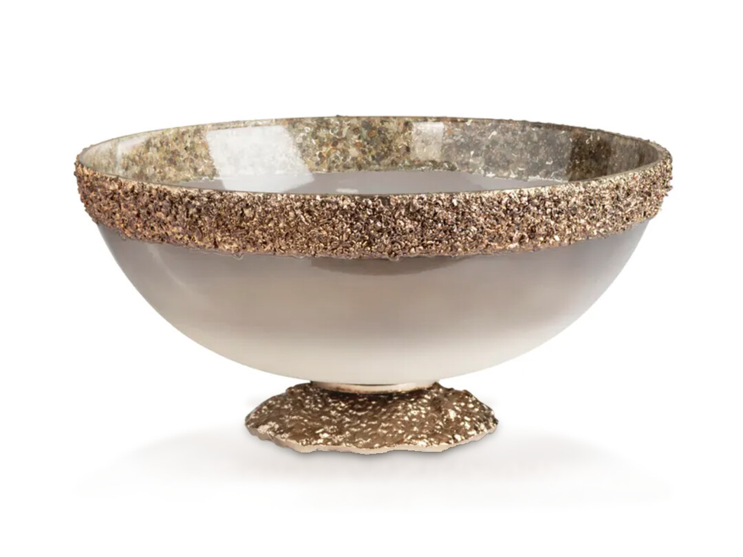 Classic Pearl Bowl,  Gold Trim