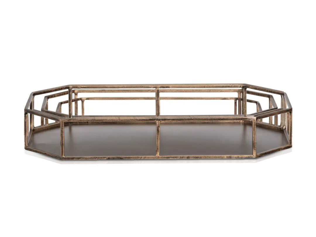 Bronzed Hue Metal Trays Set-3 Bronzed Hue Metal Trays Set-3