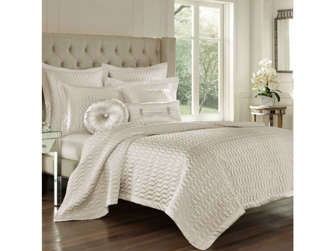 Natural Coverlet, Full/Queen, White Natural Coverlet, Full/Queen, White