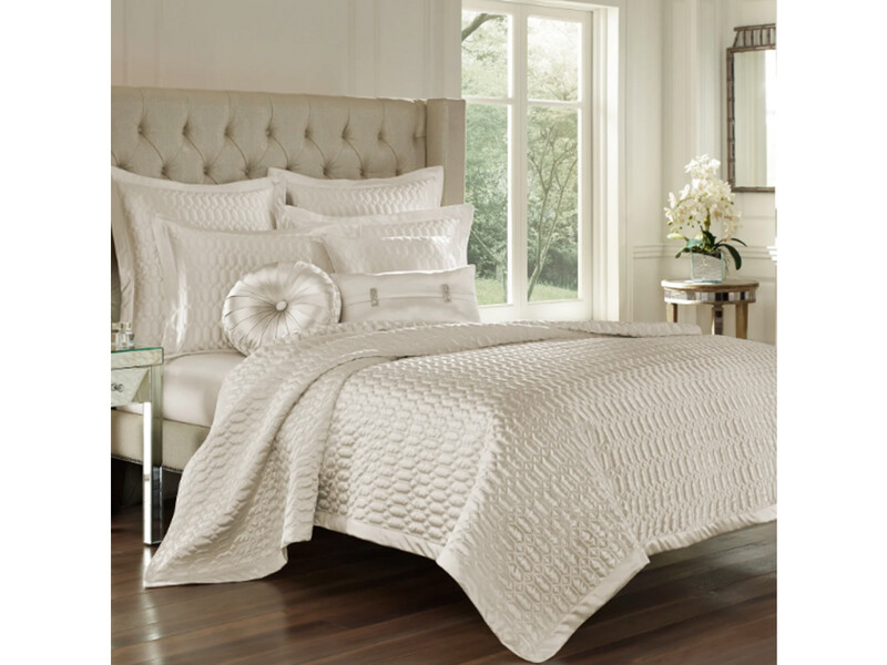 Natural Coverlet, Full/Queen, White