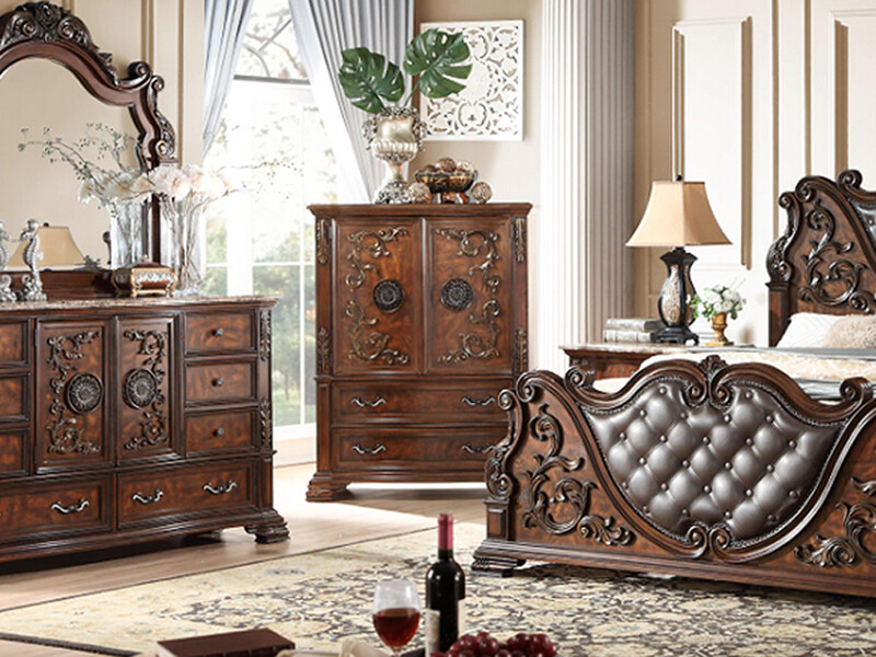 French 2-Draw, 2-Door Chest, Victorian, Wood