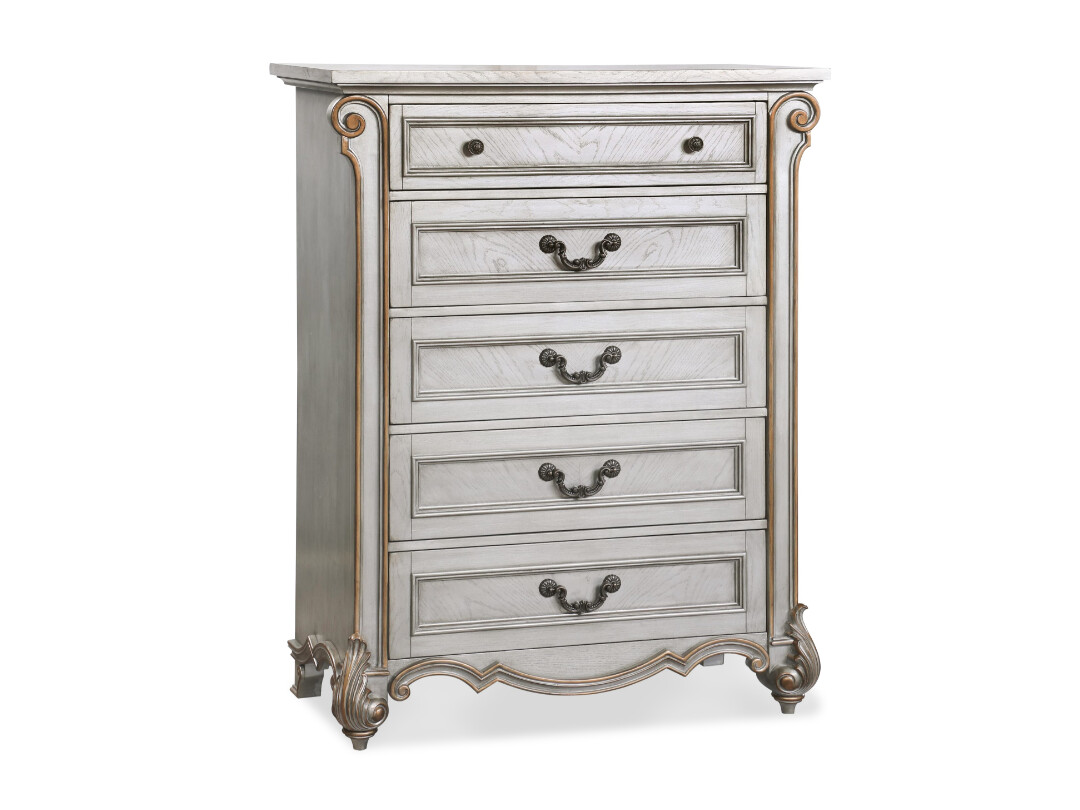 French /Victorian Mel  5-Drawer Chest