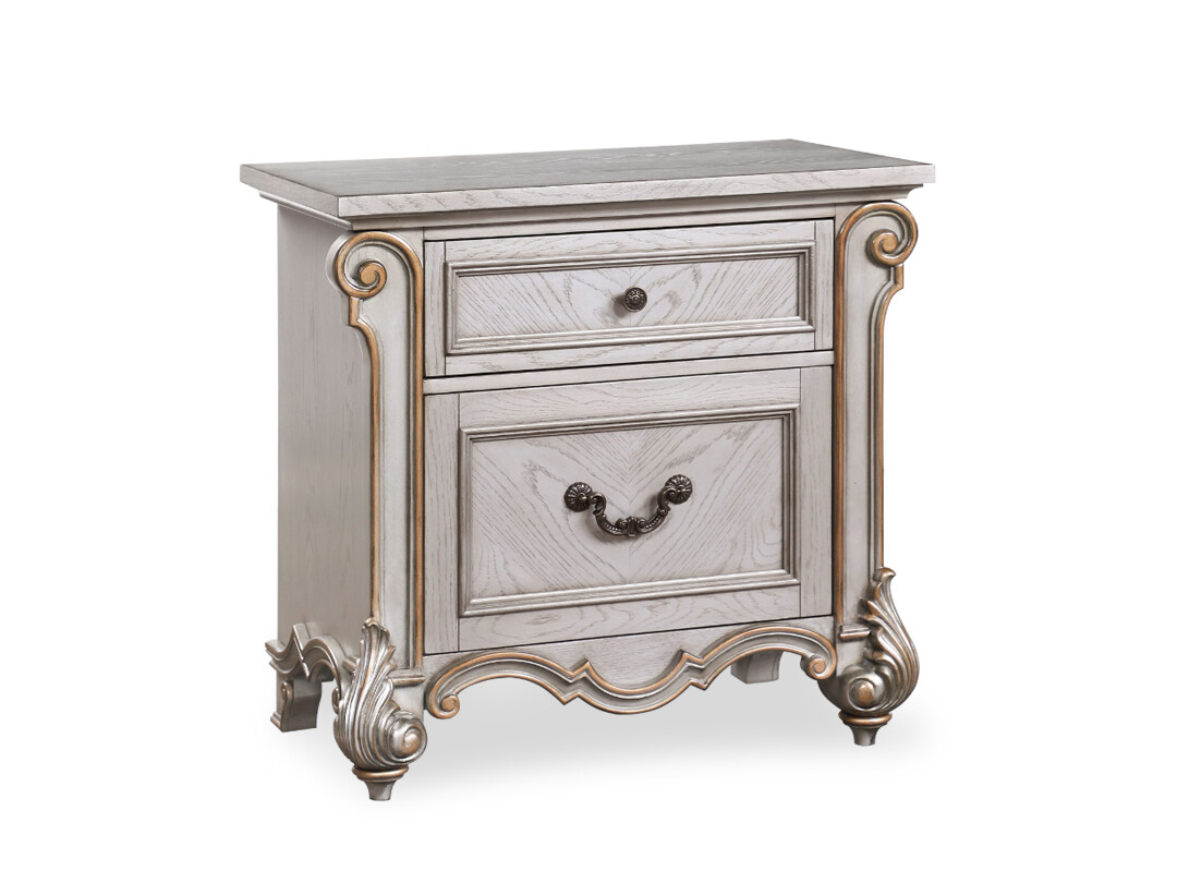 French /Victorian Mel 2-Drawer Nightstand