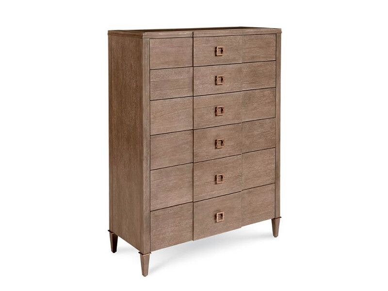 6-Drawer Modern Chest, Wood