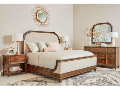 Upholstered-Panel King Bed
